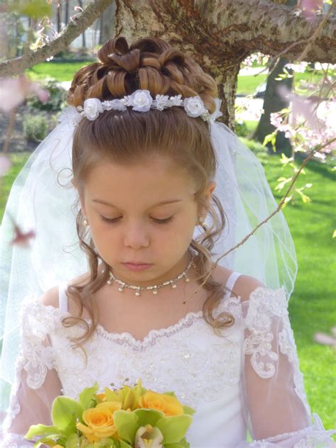 First Communion Hairstyles. . First communion hairstyles